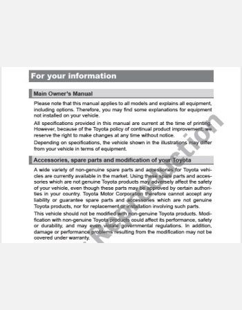 toyota camry 2017-2018 owners manual in english
